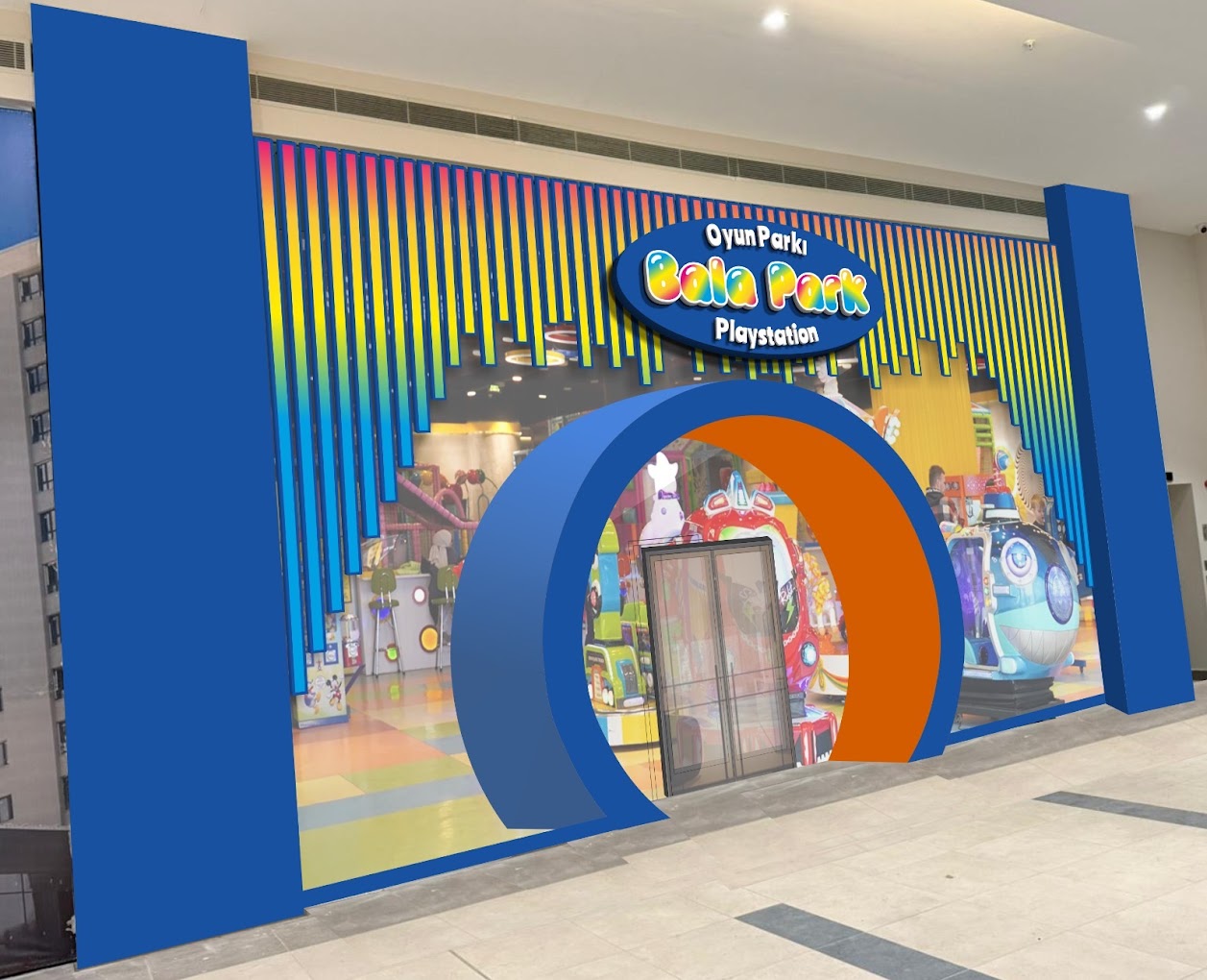 Bala Park eğlence alanı cephe uygulaması